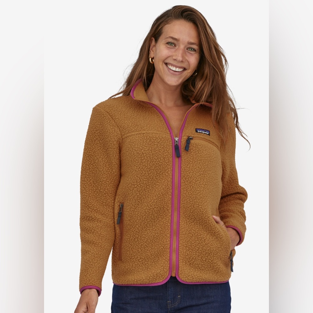 Patagonia Women's Retro Pile Fleece Jacket - Brown - Size Large